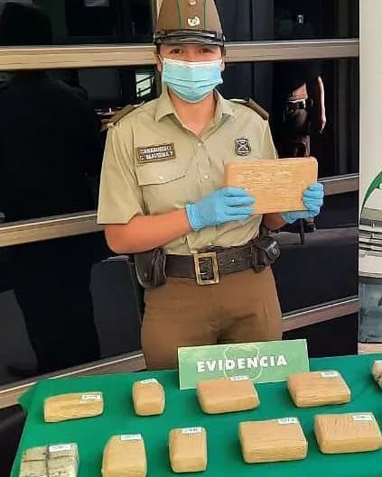 En refuerzo operativo Carabineros de Tocopilla saca de las calles más de 65 kilos de drogas.