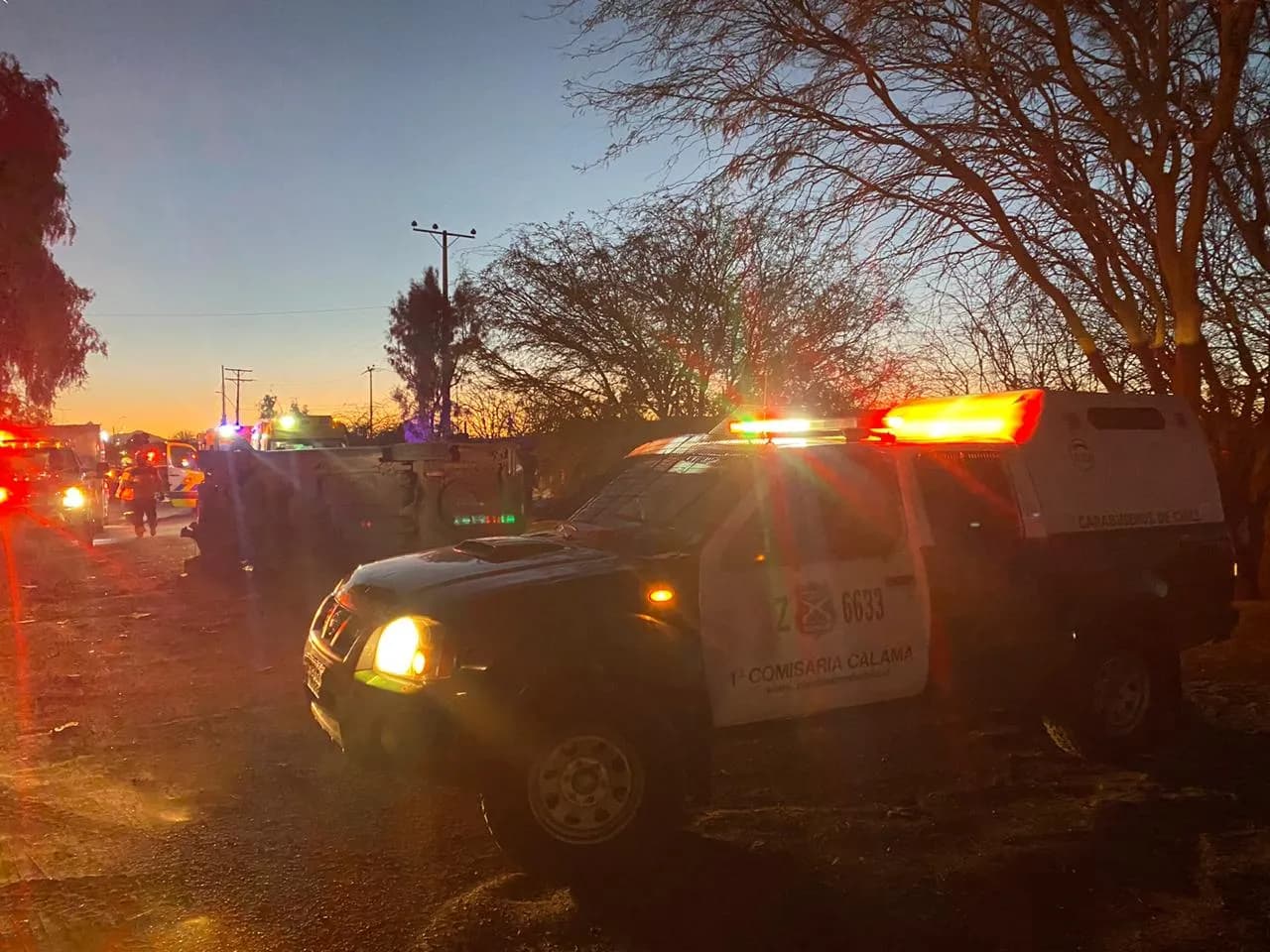 Volcamiento con resultado de muerte en Calama.