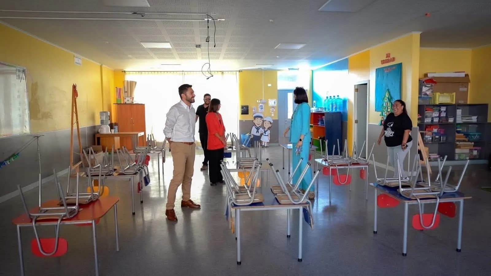 Servicio Local de Educación Pública Licancabur SLEP reabre la Escuela Bernardo O’Higgins.