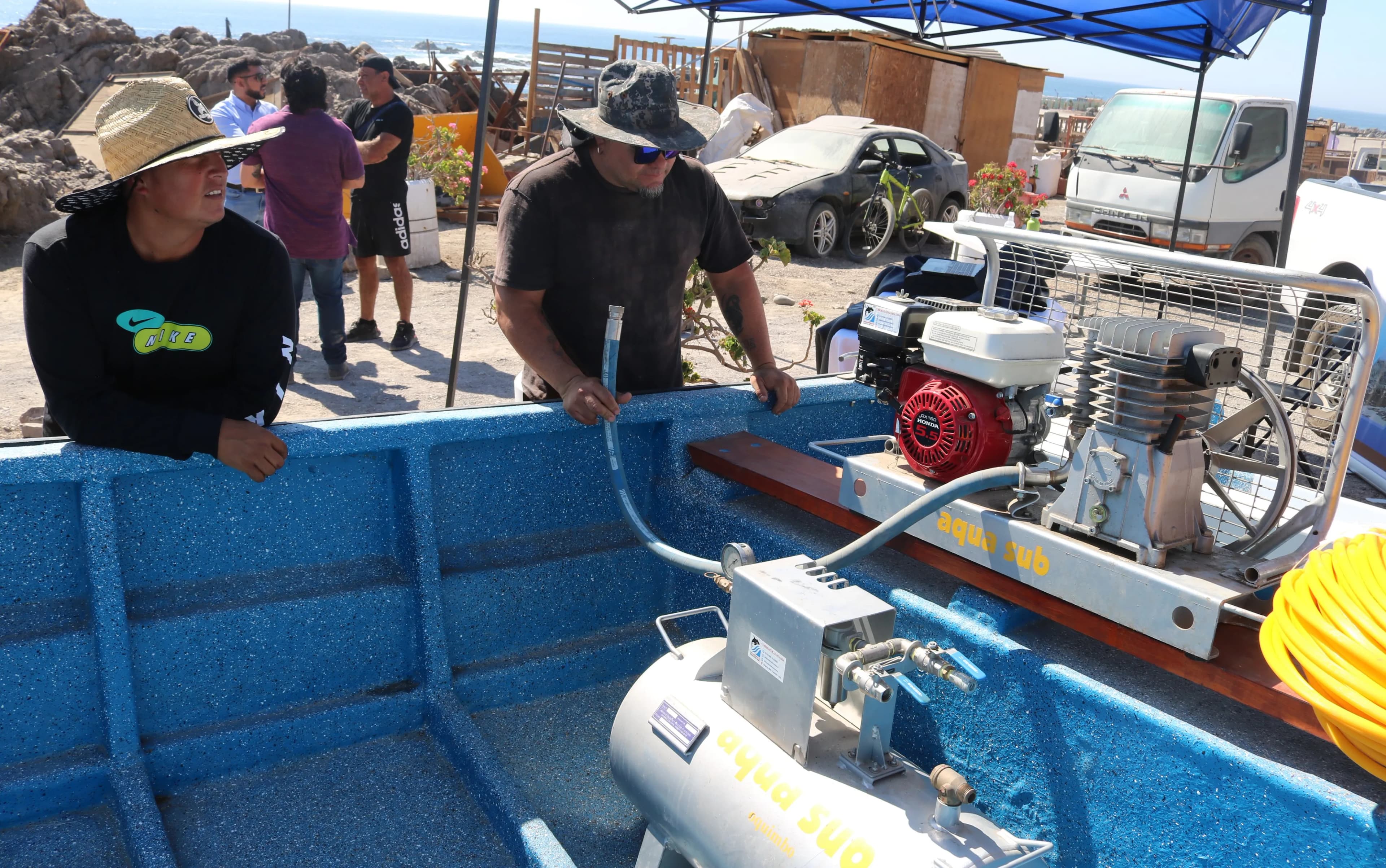 Sindicato Indígena de Tocopilla recibe un bote e implementaciones para su trabajo