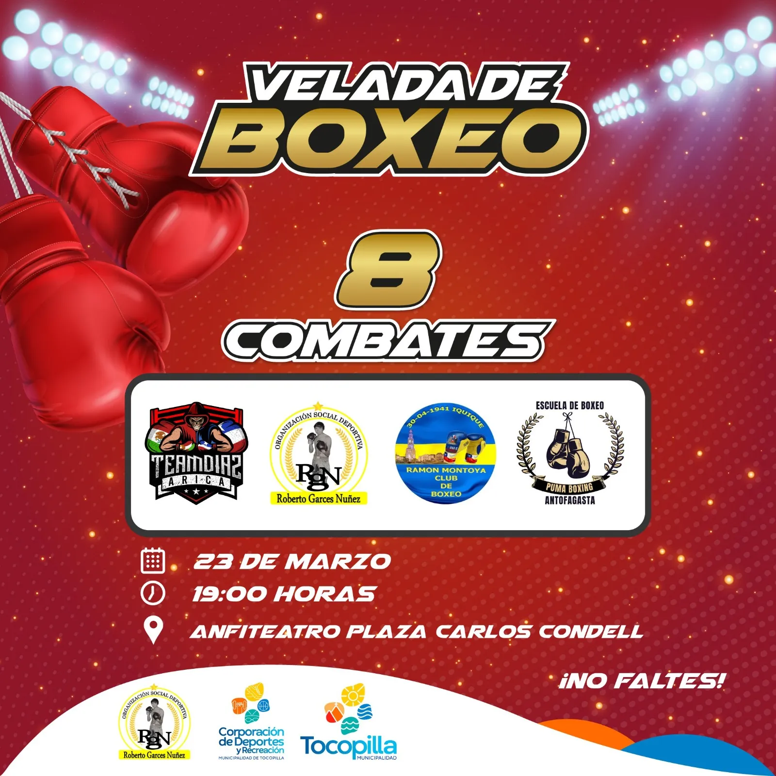 Gran velada de boxeo con 8 combates en Tocopilla
