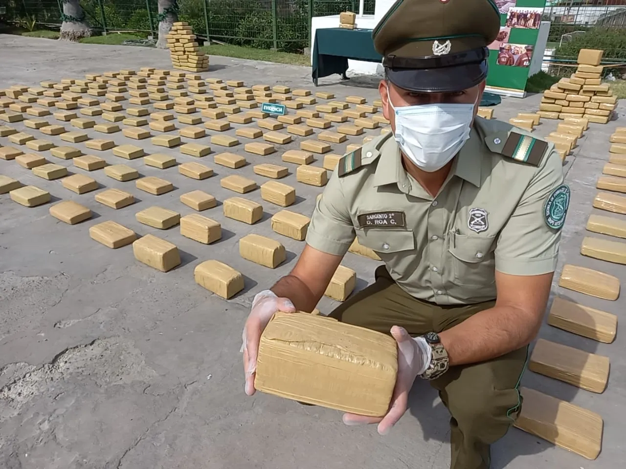 Casi 2 mil millones de pesos en drogas incautó Carabineros.