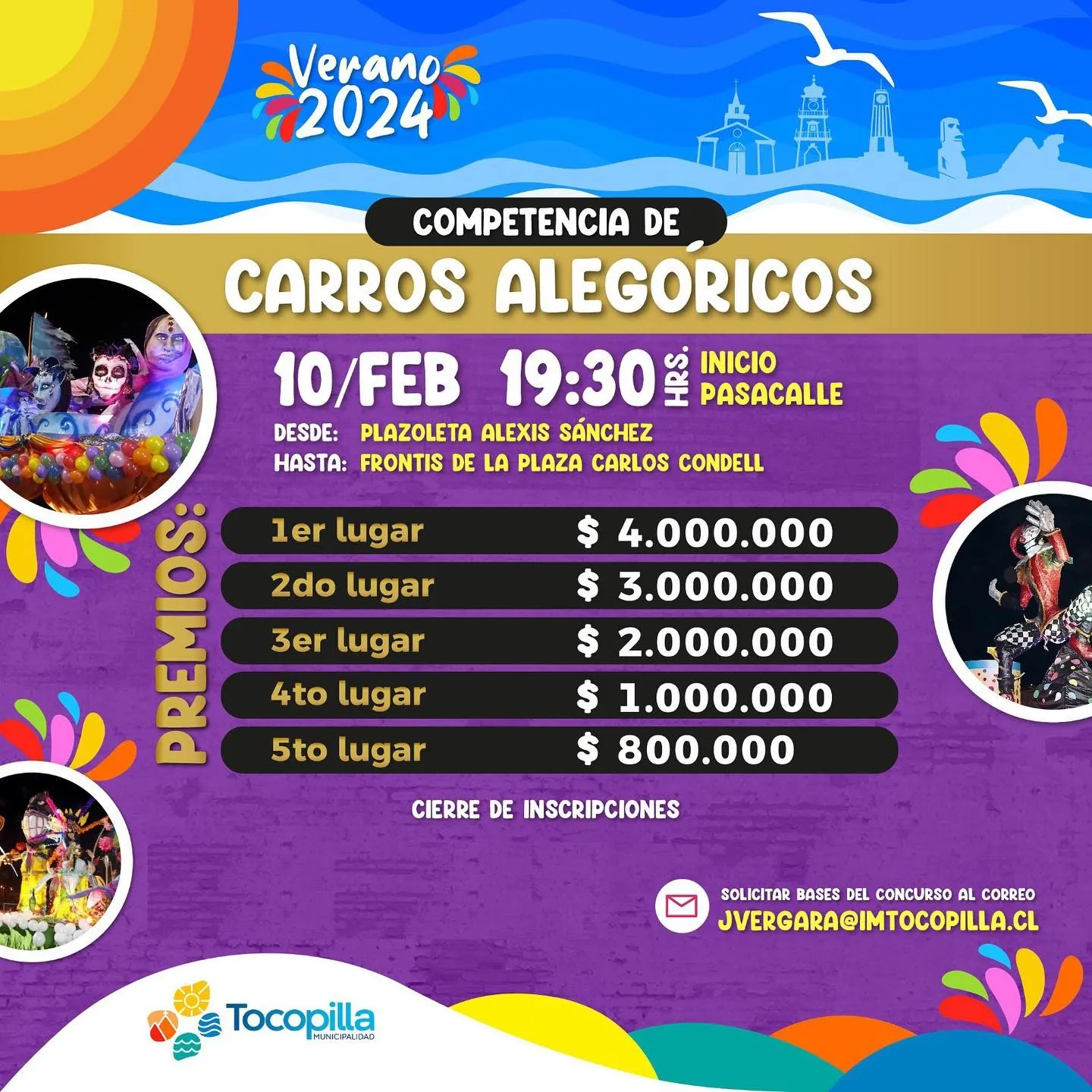 ¡Aprovecha la oportunidad de participar en la emocionante competencia de Carros Alegóricos!