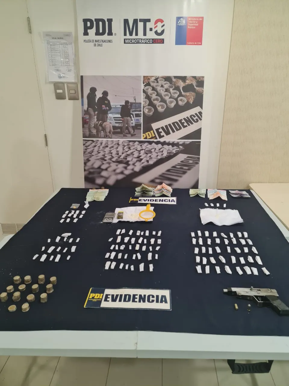 PDI detiene e a seis personas imputadas por microtráfico en Calama.