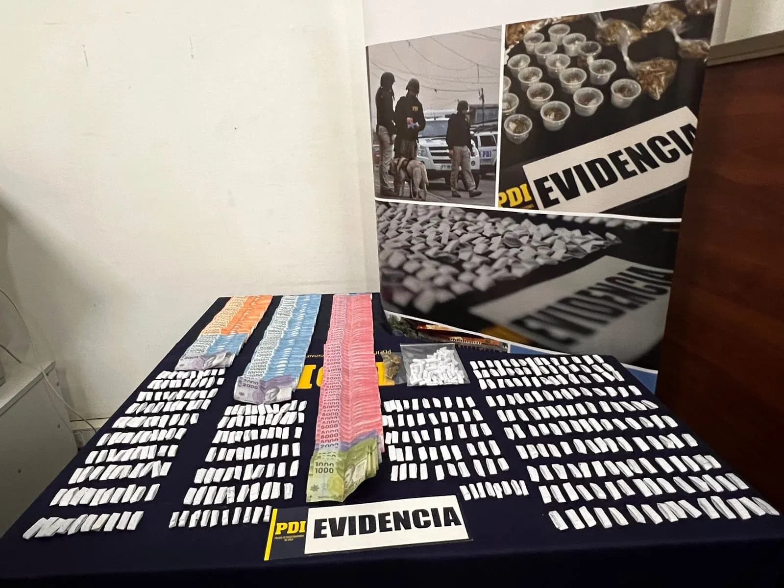 Operativo Antidrogas de la PDI en María Elena culmina con la detención de cuatro individuos