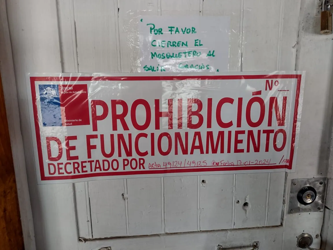 Cierre Obligatorio por Irregularidades Sanitarias en Casino No Autorizado de María Elena