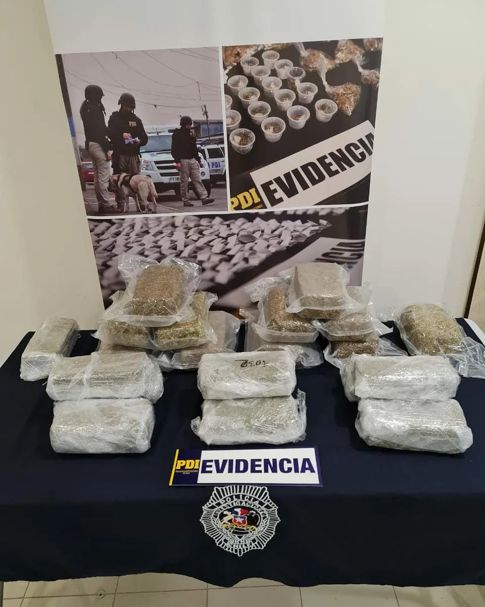 PDI detiene a sujeto que enviaba droga vía encomiendas en Calama.