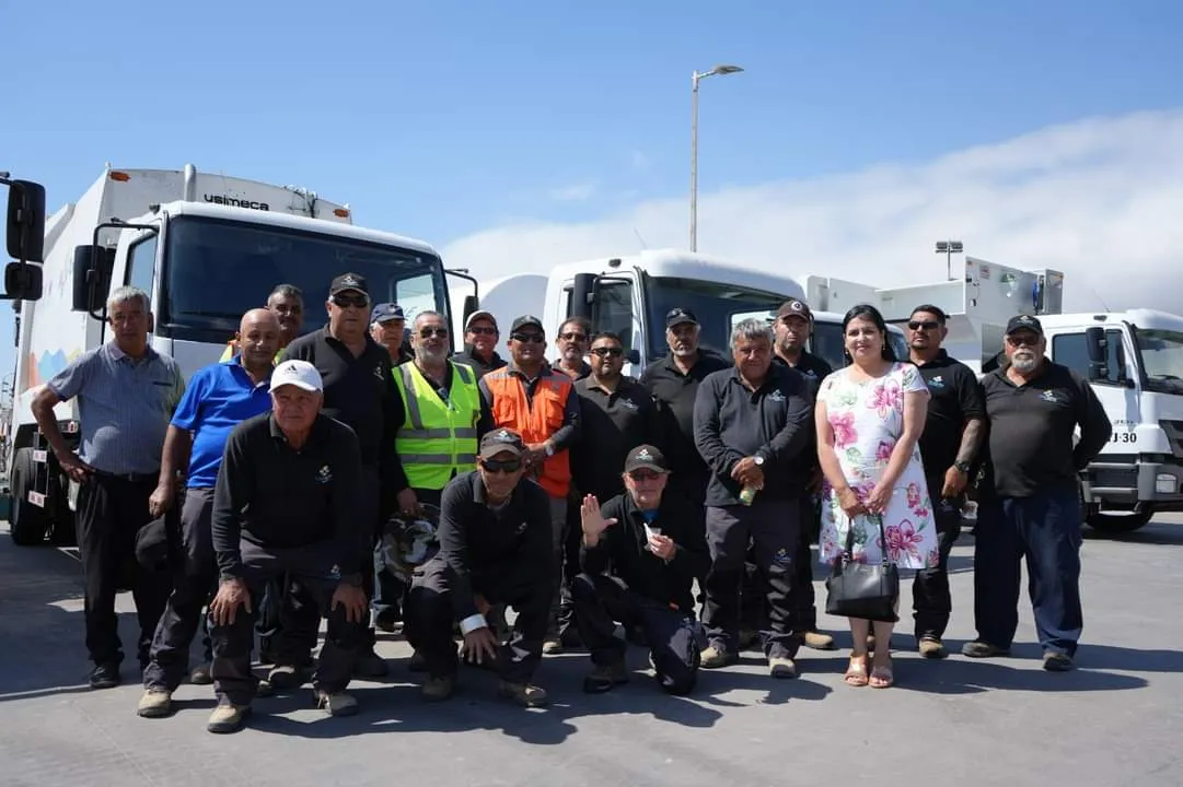 Llega a Tocopilla la Moderna Flota de Camiones y Maquinarias Municipales.