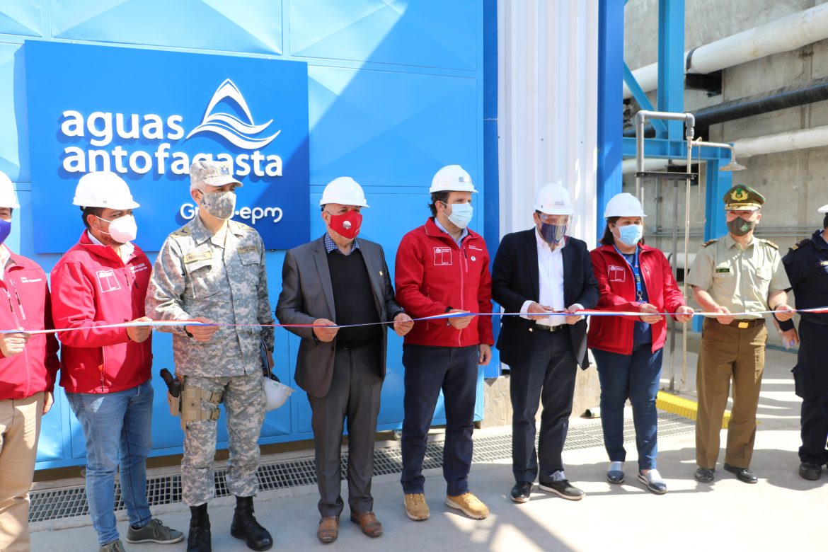 Aguas Antofagasta Grupo EPM inauguró su nueva planta desaladora en Tocopilla.