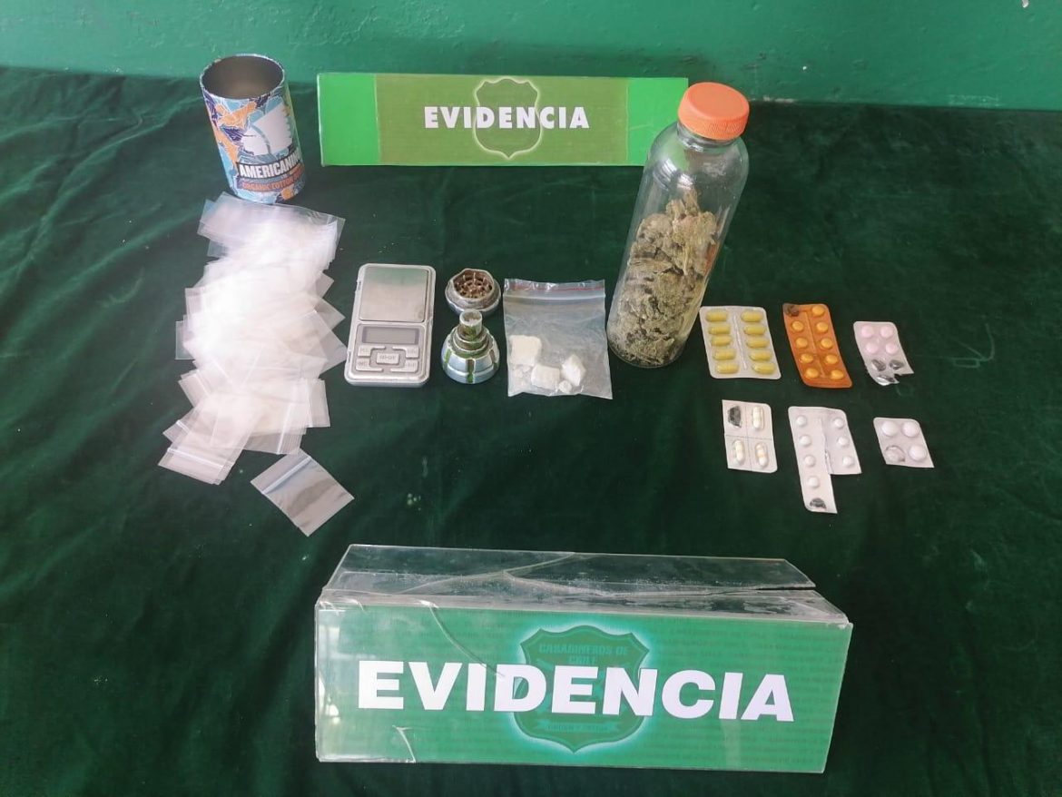 Detenido es sorprendido vendiendo drogas en Calama.