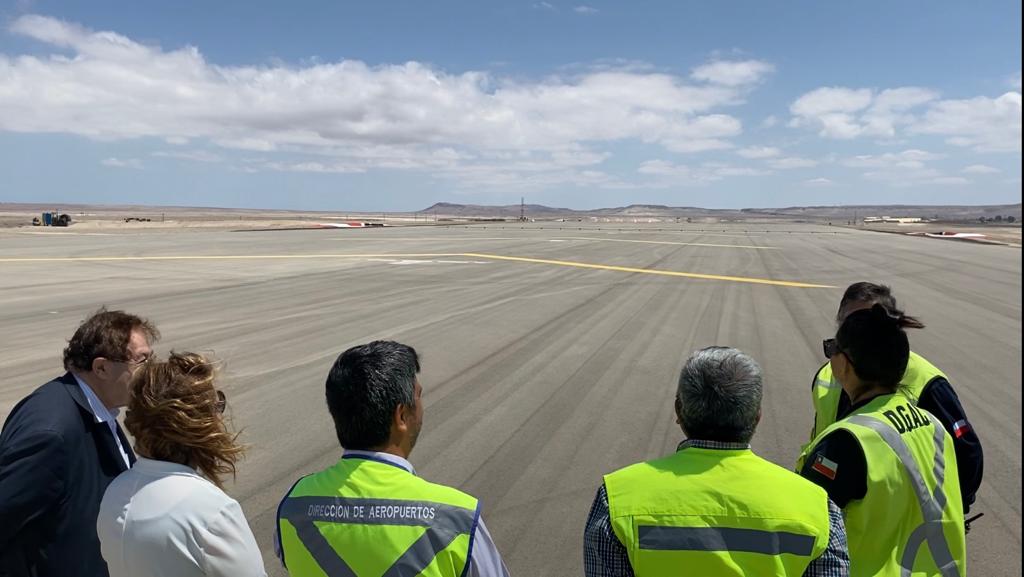MOP ejecutó obras de conservación en pistas de Aeropuerto Andrés Sabella por más de $5.000 millones.