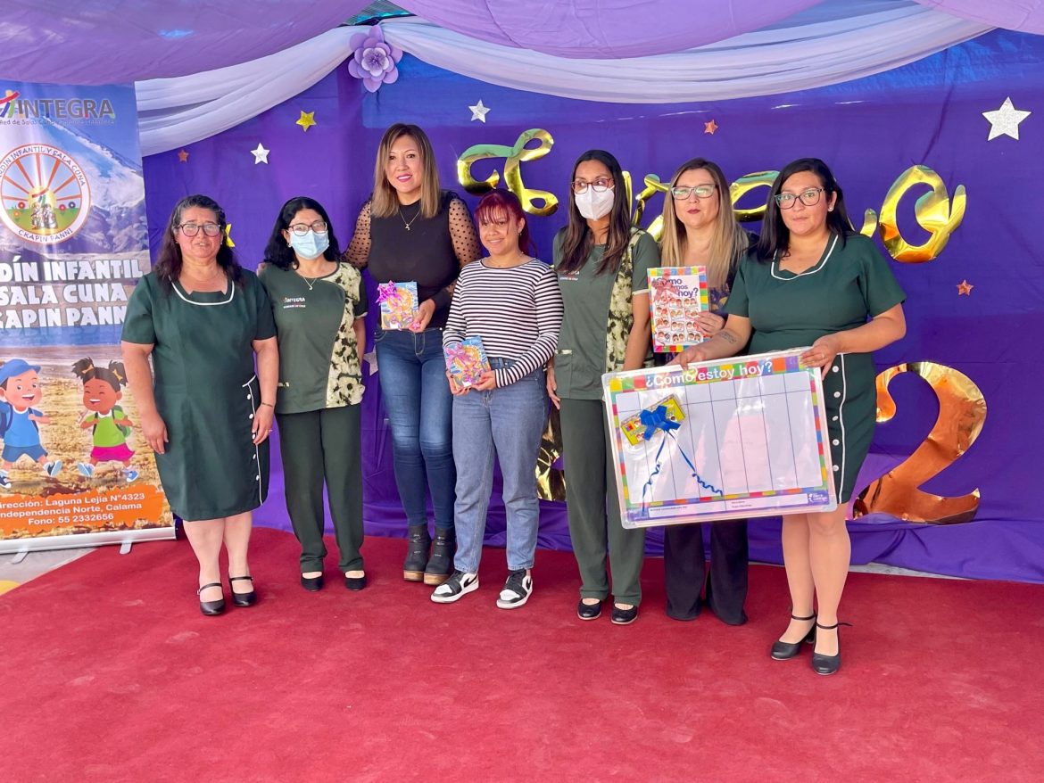 Cerca de mil 700 familias de Fundación Integra Antofagasta recibieron material didáctico para que niños y niñas trabajen sus emociones.