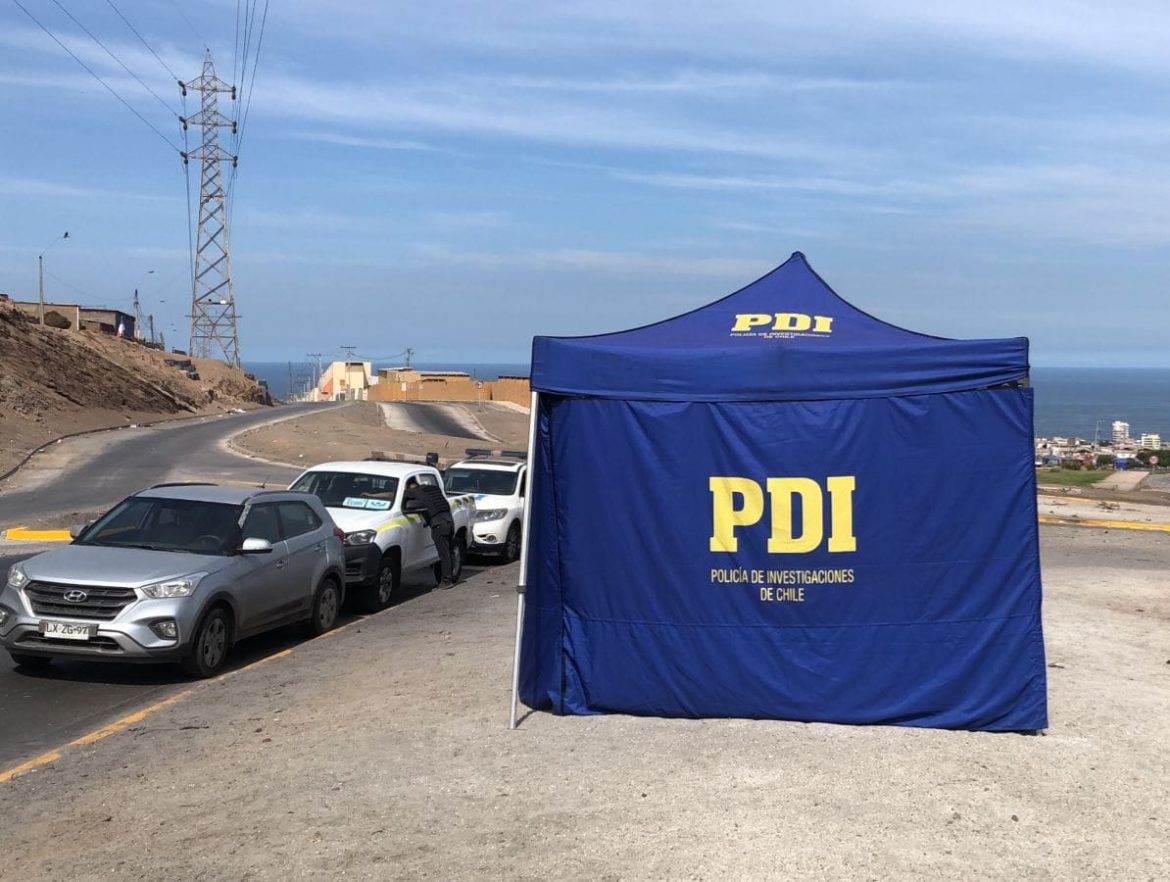 PDI y Fiscalía de Antofagasta investigan homicidio de un hombre encontrado hoy en la salida hacia Calama